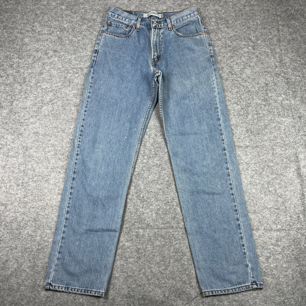 Vintage Levis Jeans Mens 32x36 (Fits 30x33) Blue 550 Relaxed Fit Tapered Leg Y2K